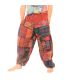 Pantalones de patchwork lavados a la piedra