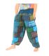 Pantalon en patchwork délavé