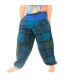 Pantalones de patchwork lavados a la piedra