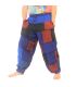 Pantalones de patchwork lavados a la piedra