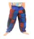 Pantalones de patchwork lavados a la piedra