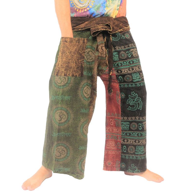 Pantalon de pêcheur thaïlandais de style indien et tibétain