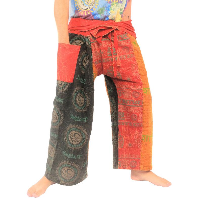 Pantalon de pêcheur thaïlandais de style indien et tibétain