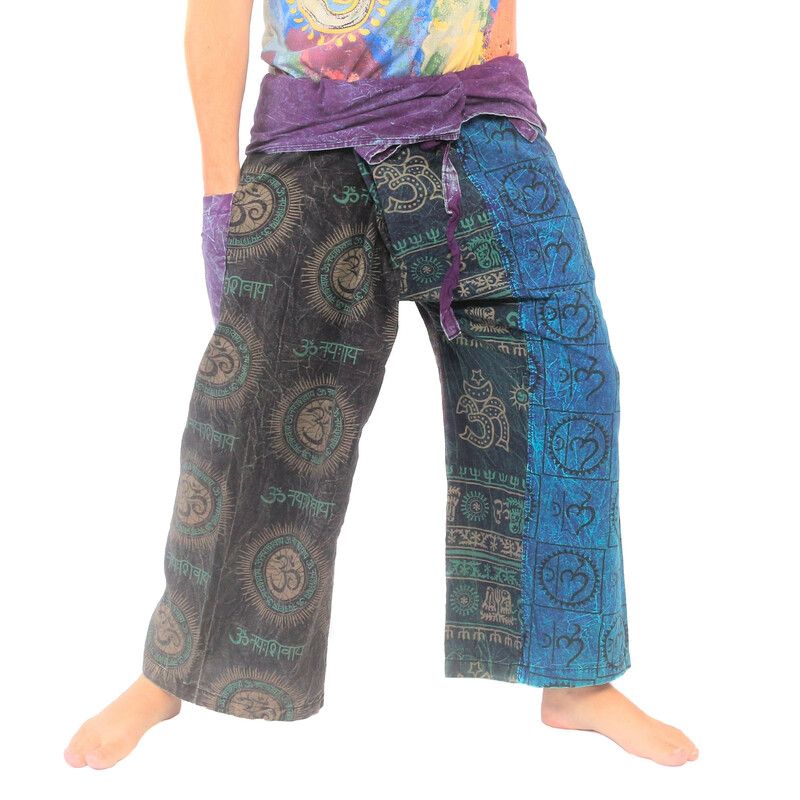 Pantalon de pêcheur thaïlandais de style indien et tibétain