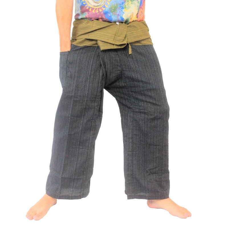 Thai Fisherman Pants Baumwoll-Mix Wickelhose Unisex
