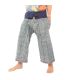 Thai Fisherman Pants Chiang Mai Heavy Cotton Indigo Candle Writing