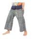 Thai fisherman pants from Chiang Mai, heavy cotton indigo print