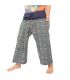 Thai fisherman pants from Chiang Mai, heavy cotton indigo print