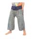 Thai Fisherman Pants Chiang Mai Heavy Cotton Indigo Candle Writing