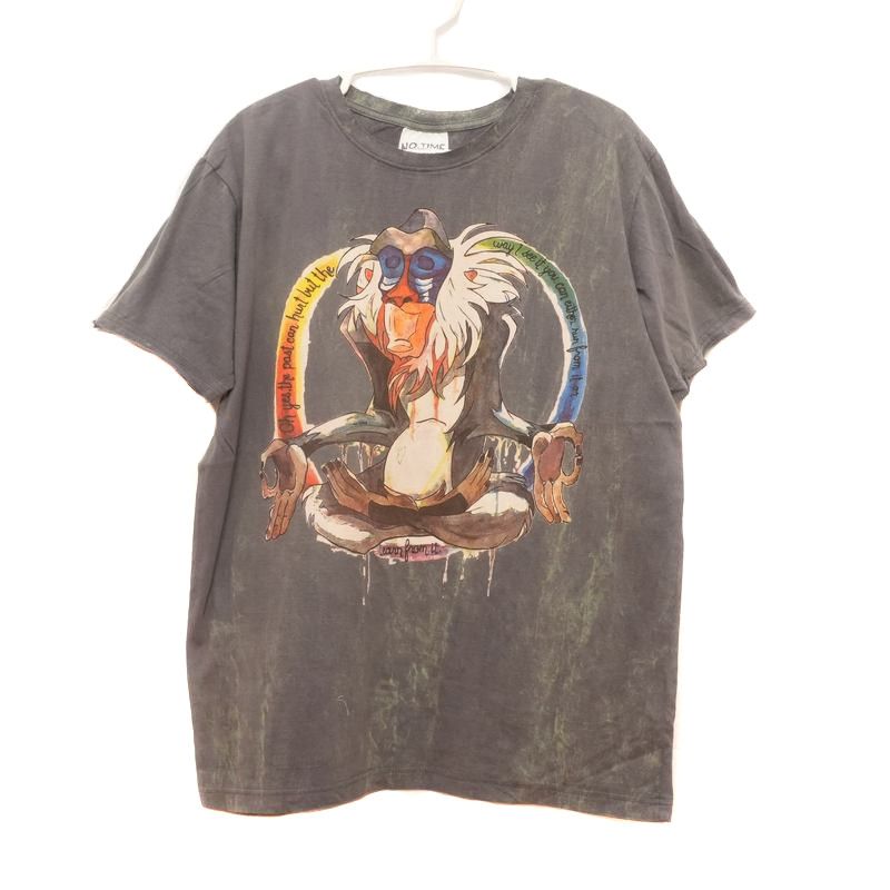 No Time T-Shirt Cartoon Monkey with Lion King Quote