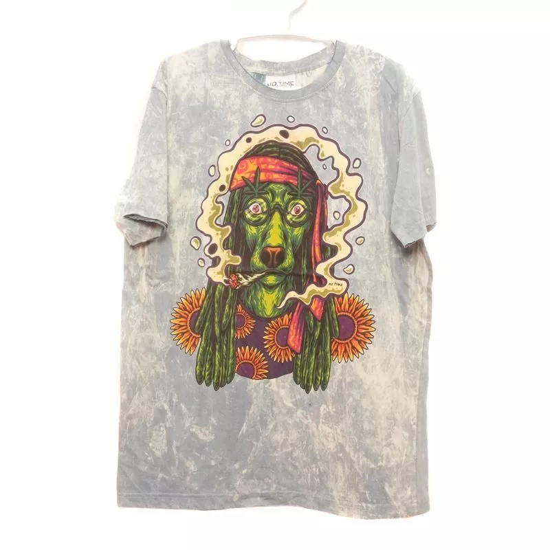 "No Time"  T-Shirt Size L Stonewashed