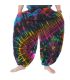 Wide balloon pants, bloomers, batik pants rayon