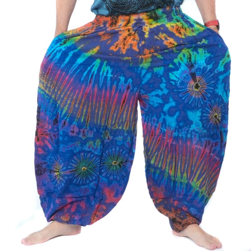 Large pantalon ballon, pantalon bouffant, pantalon batik rayonne