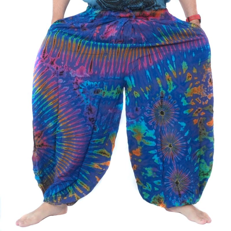 Large pantalon ballon, pantalon bouffant, pantalon batik rayonne