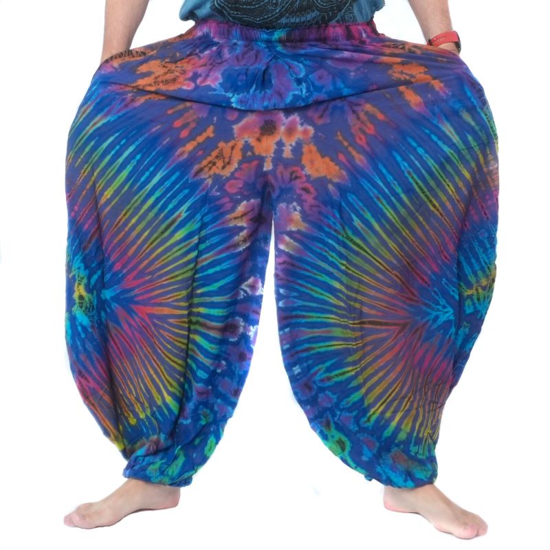 Large pantalon ballon, pantalon bouffant, pantalon batik rayonne