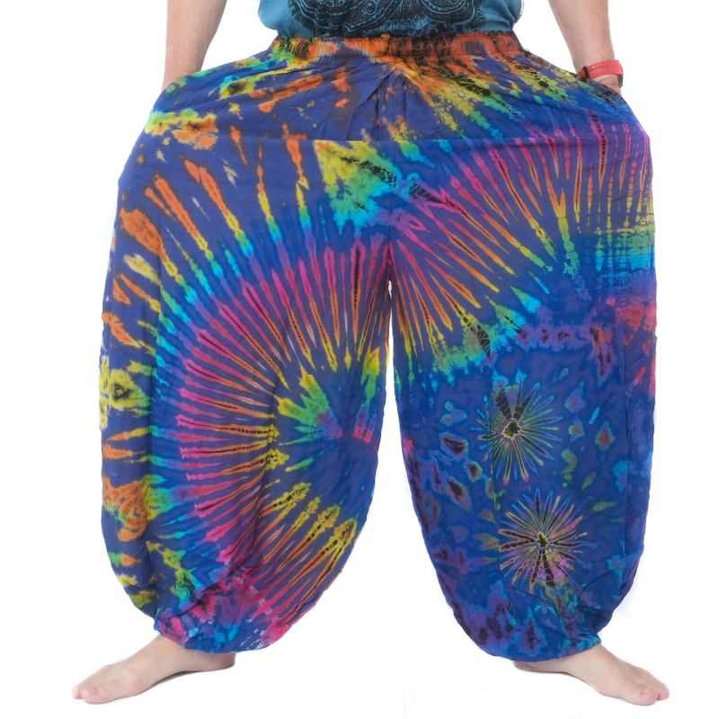 Large pantalon ballon, pantalon bouffant, pantalon batik rayonne