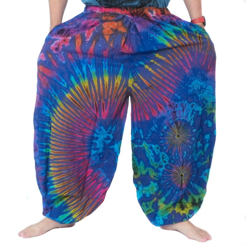Large pantalon ballon, pantalon bouffant, pantalon batik rayonne