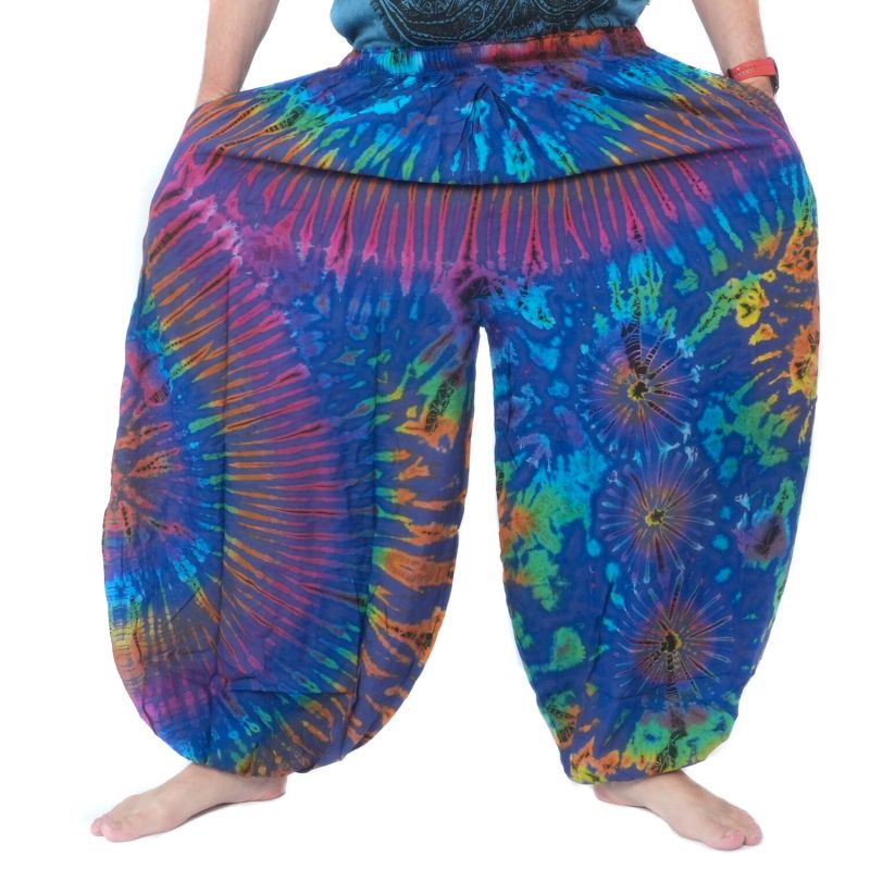 Large pantalon ballon, pantalon bouffant, pantalon batik rayonne