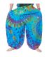 Wide balloon pants, bloomers, batik pants rayon