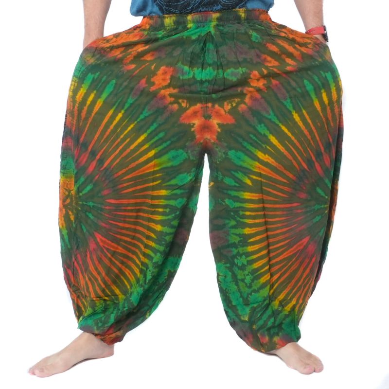 Weite Ballonhose, Pumphose, Batikhose Rayon