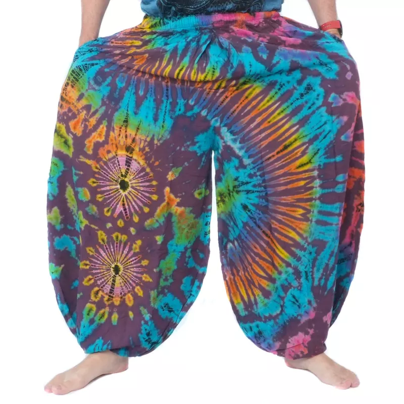 Weite Ballonhose, Pumphose, Batikhose Rayon