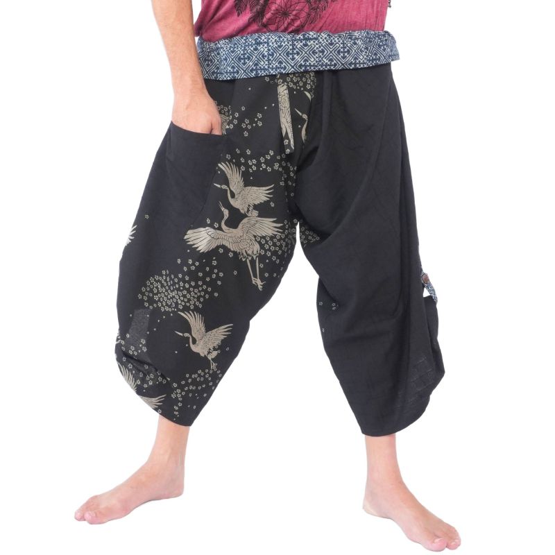 3/5 Pantalon de pêche thaïlandais Samurai - coton