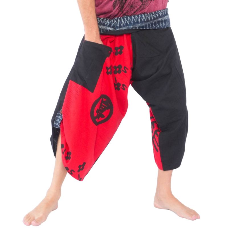 3/5 Pantalon de pêche thaïlandais Samurai - coton