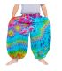 Bunte Batikhose Damen Herren – Weite Festival-Haremshose aus Rayon