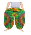 Wide balloon pants, bloomers, batik pants rayon