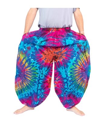 Large pantalon ballon, pantalon bouffant, pantalon batik rayonne