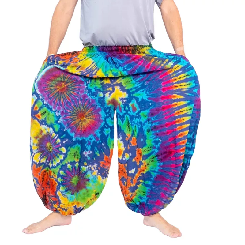 Large pantalon ballon, pantalon bouffant, pantalon batik rayonne
