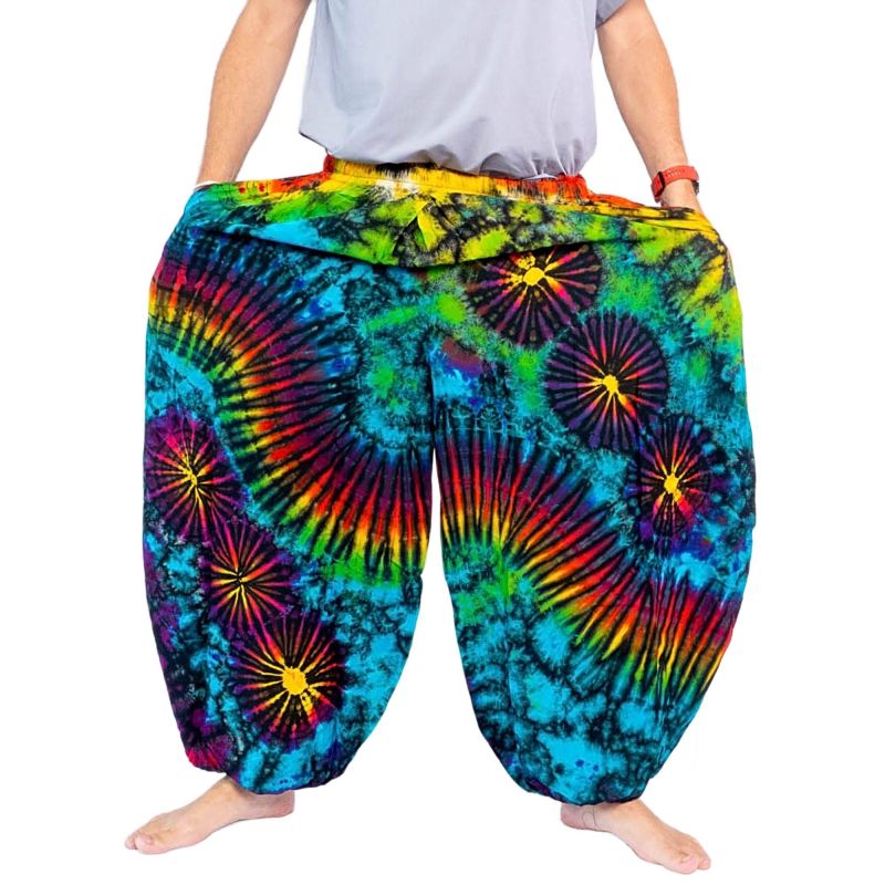 Large pantalon ballon, pantalon bouffant, pantalon batik rayonne