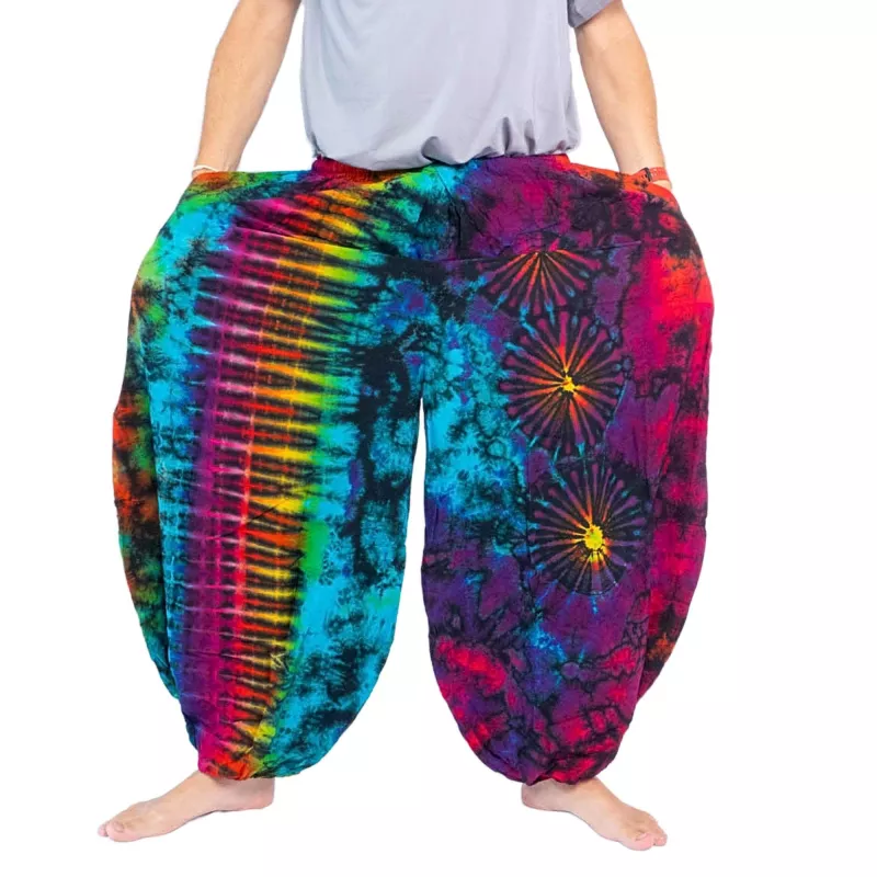 Large pantalon ballon, pantalon bouffant, pantalon batik rayonne