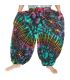 Haremshose & Ballonhose aus Rayon – Bunte Batikhose im Hippie-Style – Unisex Pumphose für Yoga & Freizeit