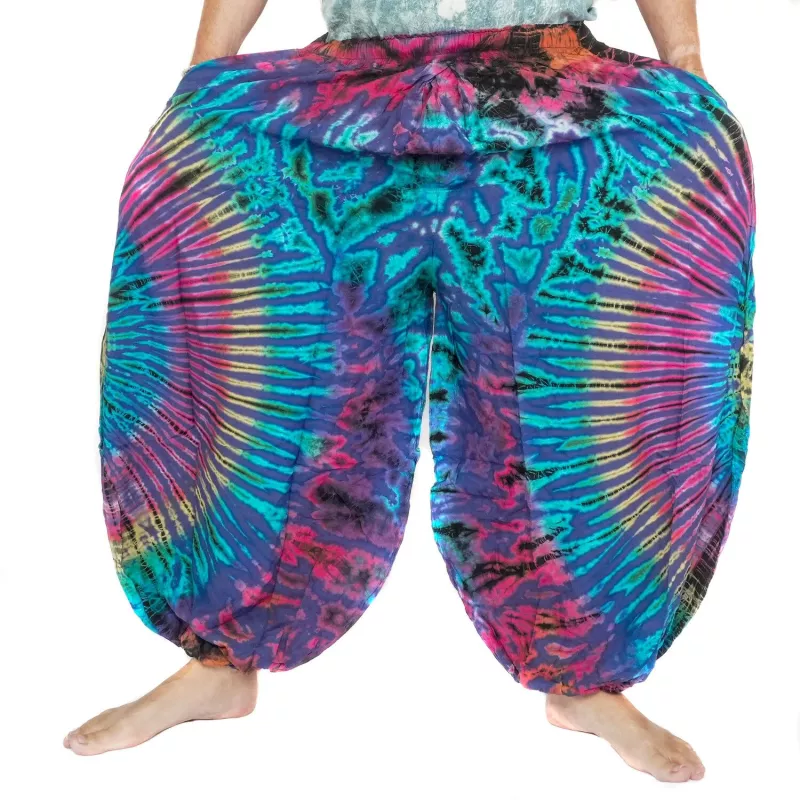 Large pantalon ballon, pantalon bouffant, pantalon batik rayonne