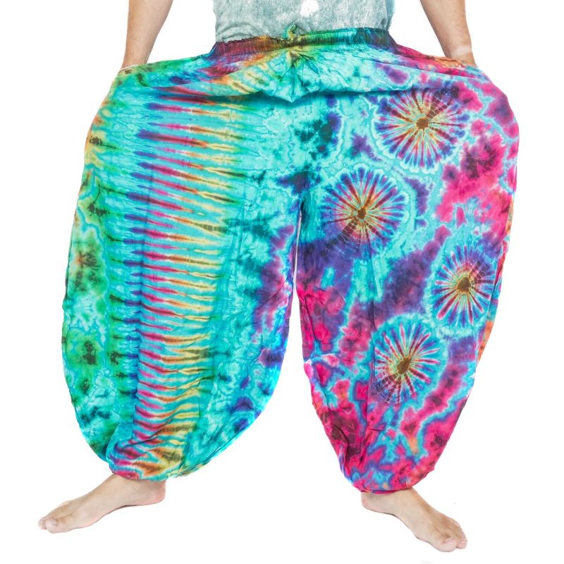 Large pantalon ballon, pantalon bouffant, pantalon batik rayonne