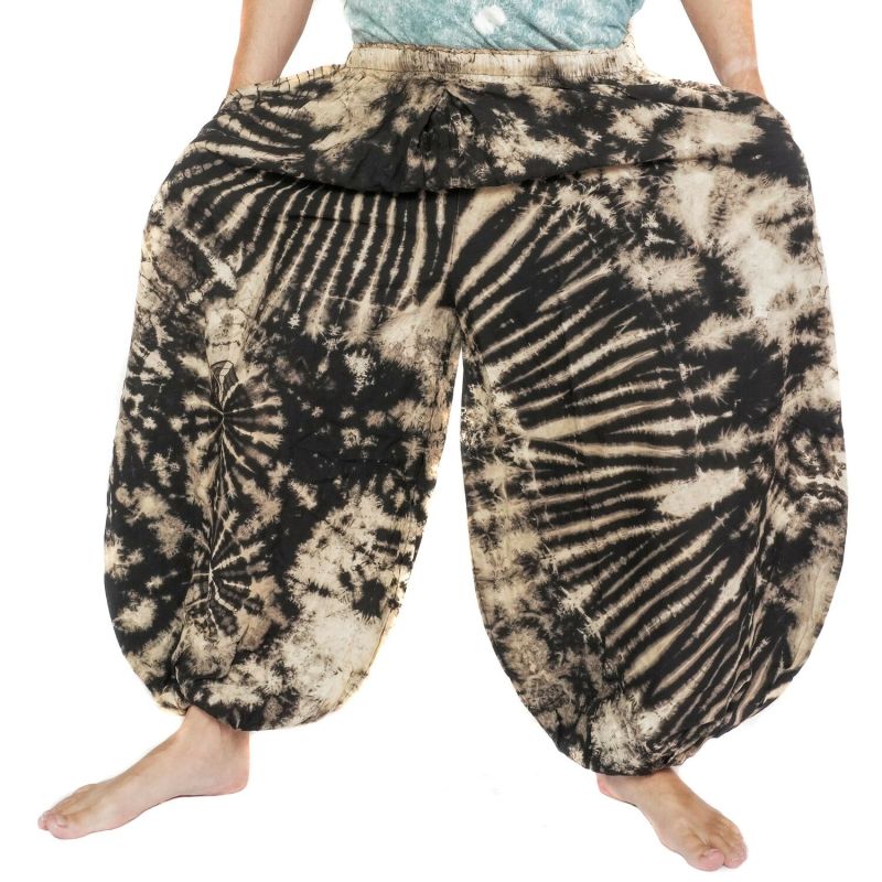 Batik Harem Pants Rayon Wide Boho Pants for Women & Men