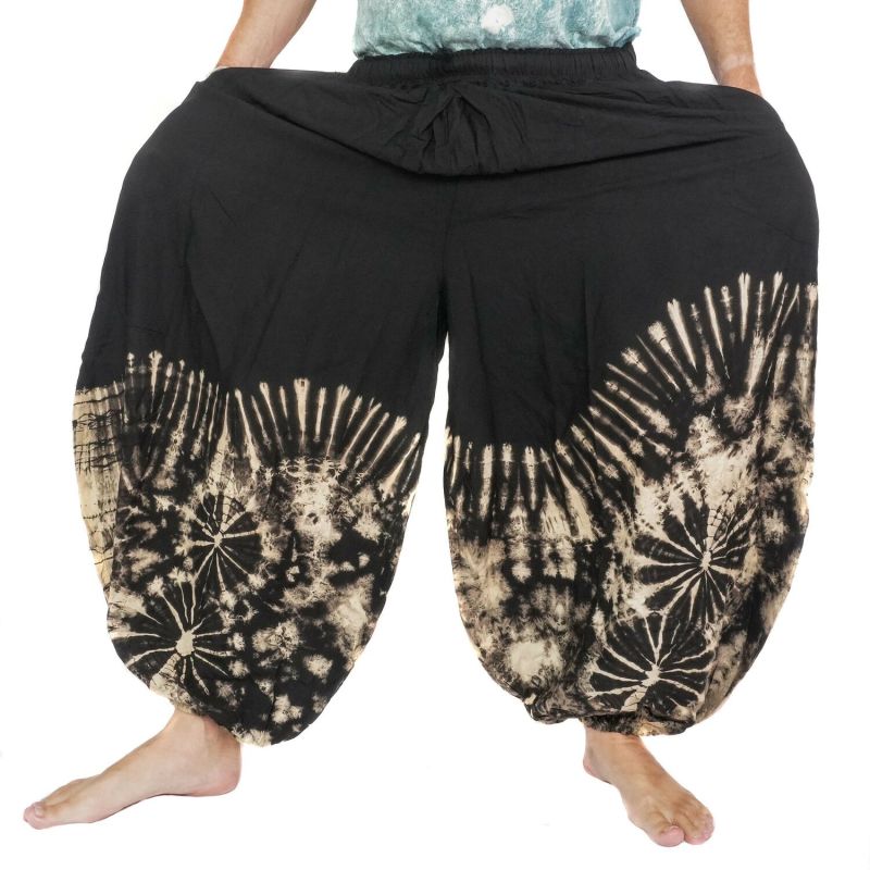 Batik Harem Pants Rayon Wide Boho Pants for Women & Men