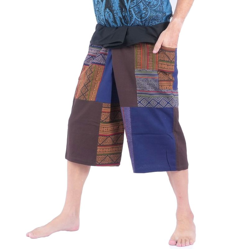 Handgefertigte Thai Fischerhose Patchwork aus Chiang Mai