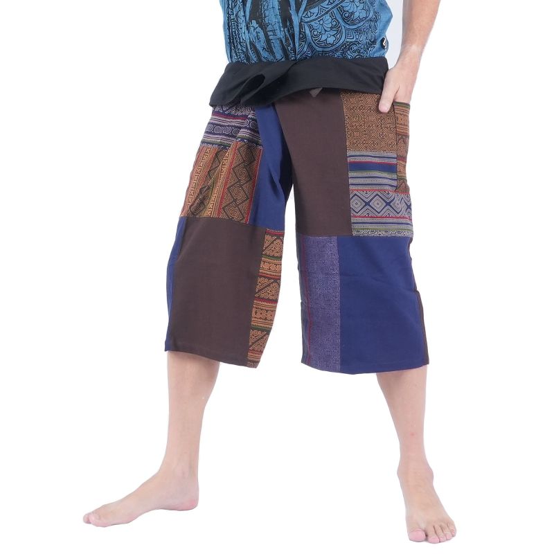 Handgefertigte Thai Fischerhose Patchwork aus Chiang Mai