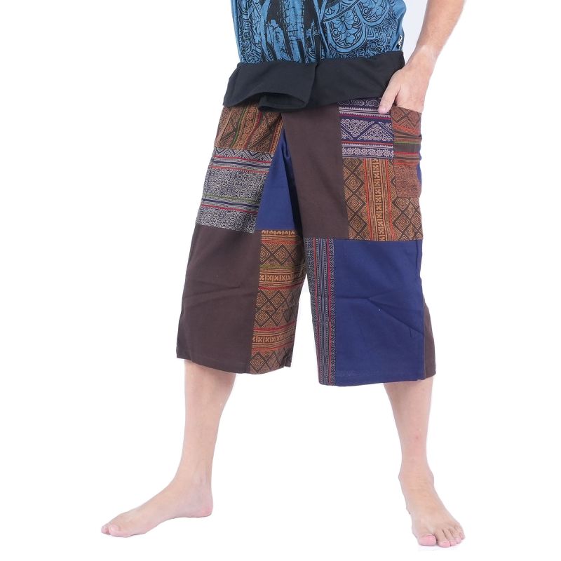 Handgefertigte Thai Fischerhose Patchwork aus Chiang Mai