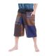 Patchwork de pantalons de pêcheur thaïlandais fait à la main de Chiang Mai