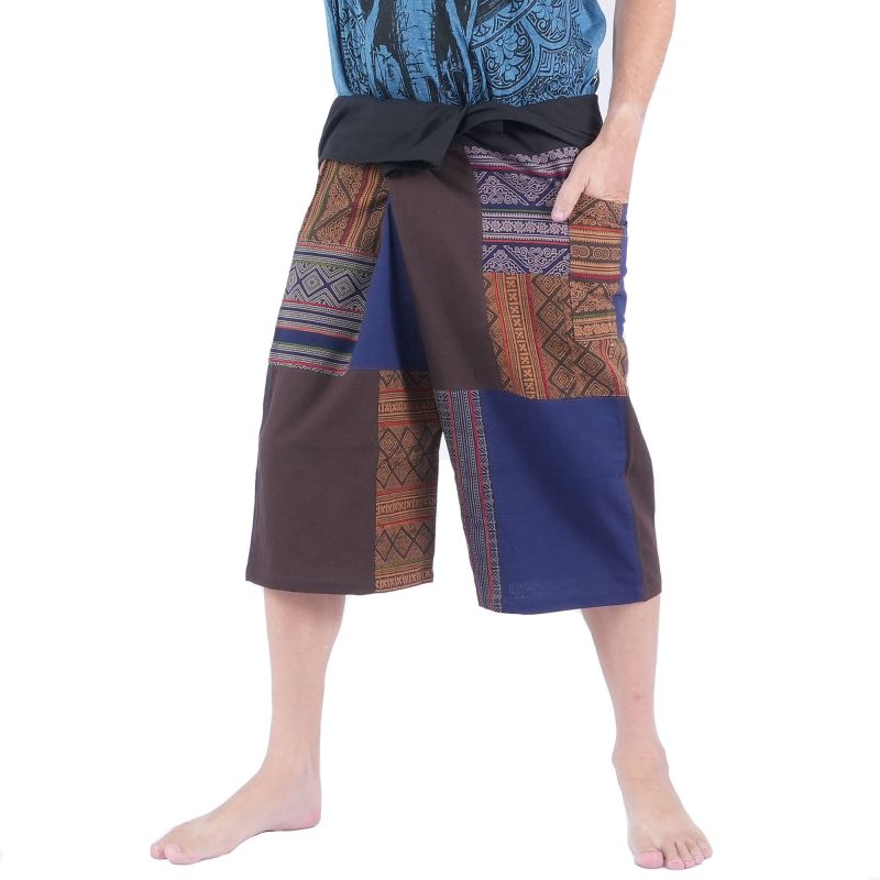 Handgefertigte Thai Fischerhose Patchwork aus Chiang Mai