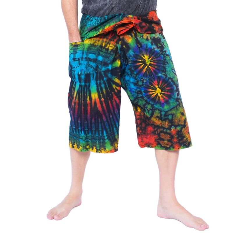 3/4 Thai Fisherman Pants Batik Cotton
