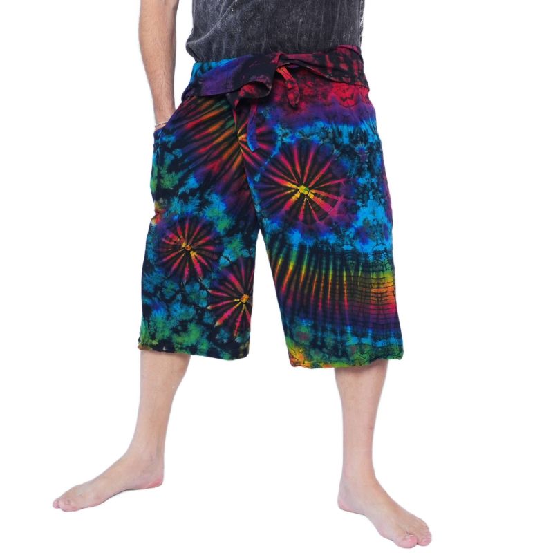 3/4 Thai Fisherman Pants Batik Cotton