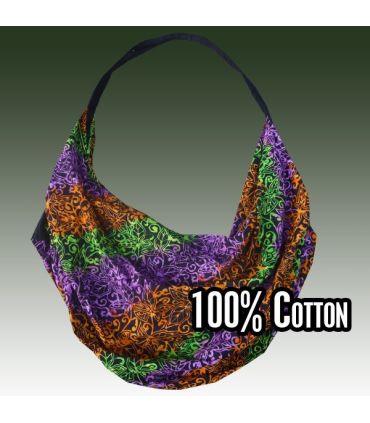 Sac à bandoulière en coton léger, batik