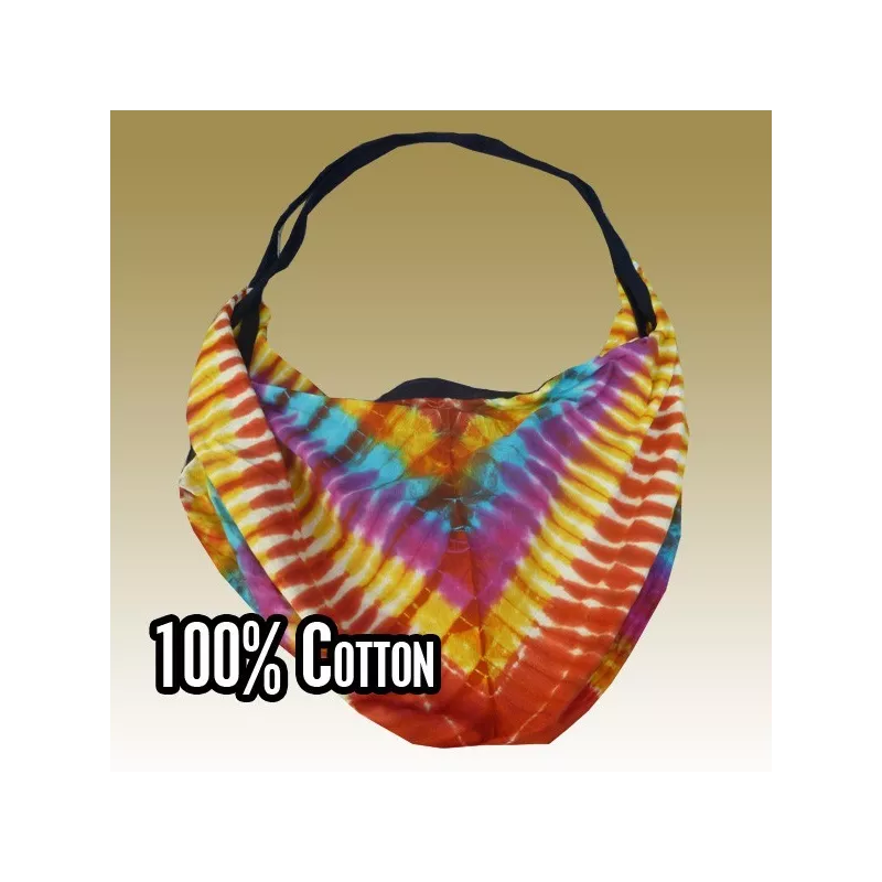 Sac à bandoulière en coton léger, batik