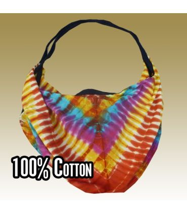 Sac à bandoulière en coton léger, batik