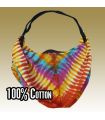 Lightweight cotton shoulder bag, batik