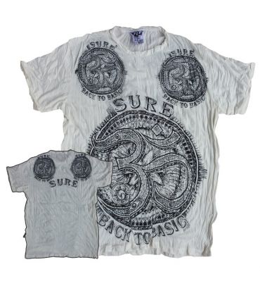Sure Pure Concept - T-Shirt Back To Basic Om - weiß Größe L